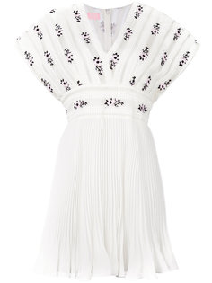 v-neck pleated dress Giamba