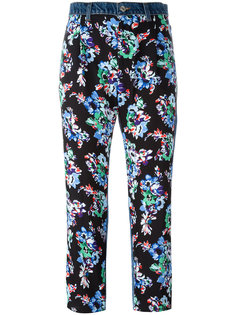 брюки с цветочным рисунком MSGM