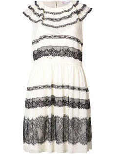 платье с оборками Red Valentino