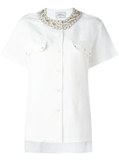 рубашка с заклепками на воротнике Forte Couture