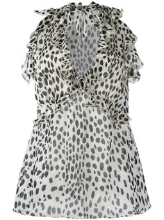 блузка с гепардовым узором Roberto Cavalli