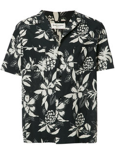 рубашка Hibiscus с цветочным узором Saint Laurent