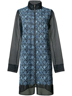 high neck zipped coat Elie Tahari