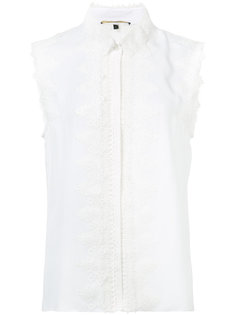 lace embellished sleeveless shirt Kobi Halperin