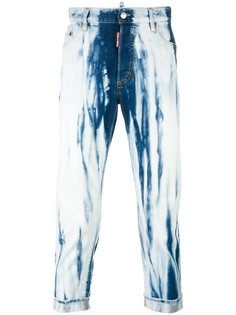 джинсы с эффектом "тай-дай" Dsquared2