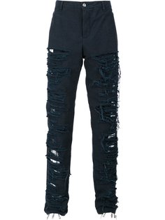 destroyed effect trousers Hood By Air