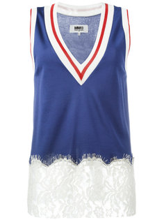 lace detail tank Mm6 Maison Margiela