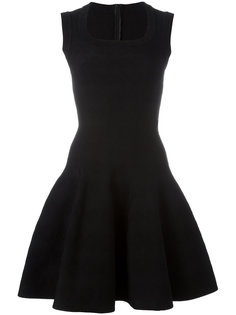 расклешенное платье с вырезом-ковш Alaïa