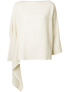 asymmetric poncho top Dusan