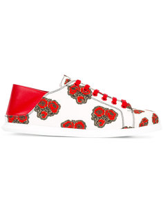 кроссовки с цветочным принтом   Alexander McQueen