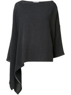 asymmetric poncho top Dusan