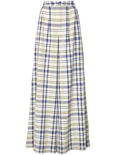 wide leg plaid trousers Adam Lippes