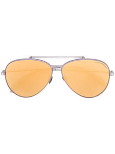 солнцезащитные очки "авиаторы" Piercing Shield Alexander McQueen