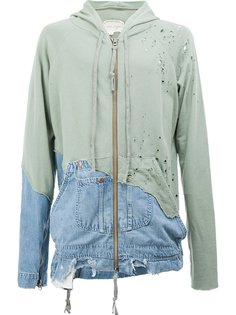 лоскутная толстовка с капюшоном  Greg Lauren