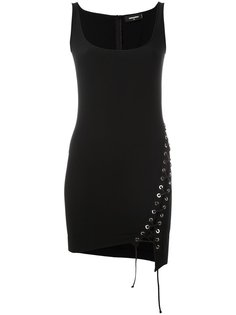 короткое платье со шнуровкой Dsquared2