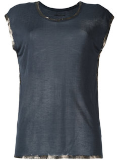 футболка с блестящей окантовкой Zadig &amp; Voltaire
