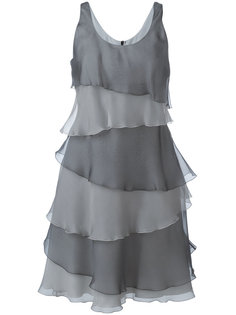 многоярусное платье с оборками Armani Collezioni