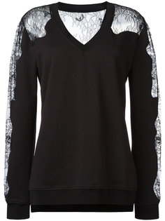 толстовка с кружевными вставками McQ Alexander McQueen