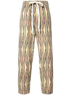 striped cropped trousers Uma Wang