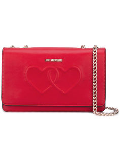 сумка на плечо с откидным клапаном Love Moschino