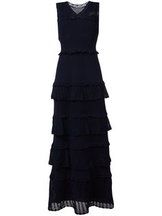 вечернее платье с рюшами Alberta Ferretti
