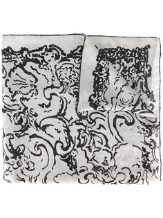 logo printed scarf Chanel Vintage