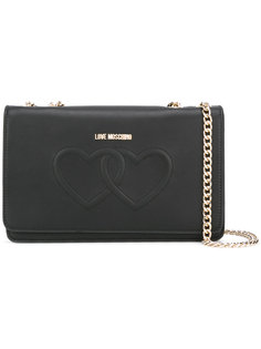 сумка на плечо с откидным клапаном Love Moschino