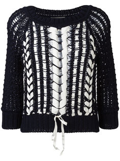 джемпер крупной вязки Alberta Ferretti