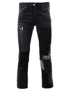 укороченные брюки в тонкую полоску Junya Watanabe Comme Des Garçons Man