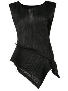 asymmetric pleated blouse  Issey Miyake