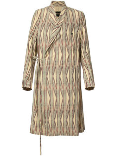 striped wrap coat Uma Wang
