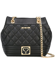 стеганая сумка на плечо Love Moschino