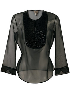 полупрозрачная блузка с рукавами три четверти Armani Collezioni