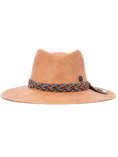 braided strap hat Maison Michel
