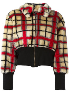 faux fur patterned jacket Jean Paul Gaultier Vintage