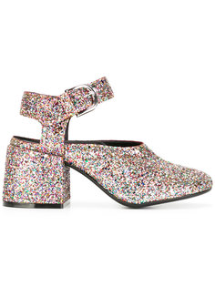 туфли с отделкой мелкими блестками Mm6 Maison Margiela