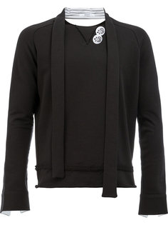 tied neck sweatshirt Aganovich