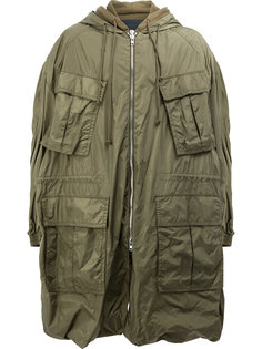 multiple pockets hooded coat Juun.J