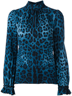 leopard print blouse Dolce &amp; Gabbana Vintage