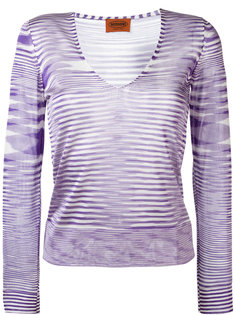 V-neck knitted blouse Missoni