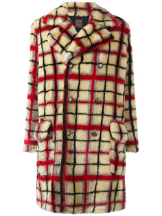 faux fur patterned coat Jean Paul Gaultier Vintage
