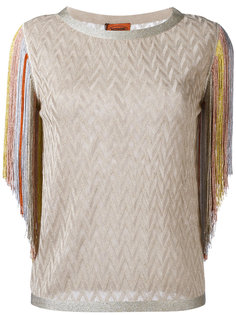 fringed metallic blouse Missoni