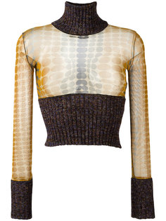 cropped two-tone jumper Jean Paul Gaultier Vintage