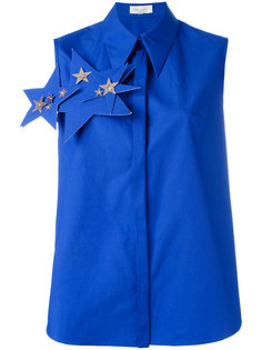 stars embellished sleeveless shirt Delpozo