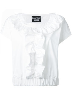 elasticated hem ruffled blouse Boutique Moschino