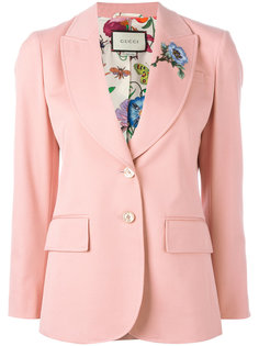 floral appliqué blazer Gucci