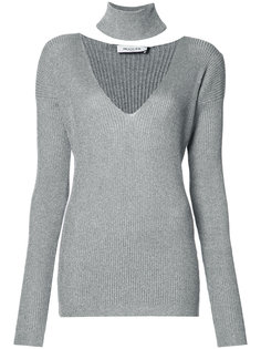 ribbed V-neck jumper Mugler