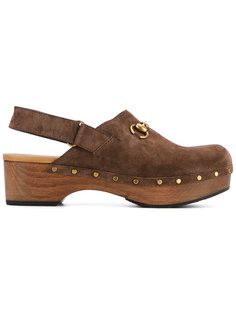 мюли с ремешком Gucci