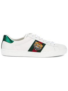 кеды с вышивкой тигра Gucci
