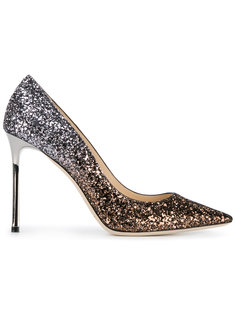 туфли Romy 100 с мелкими блестками Jimmy Choo